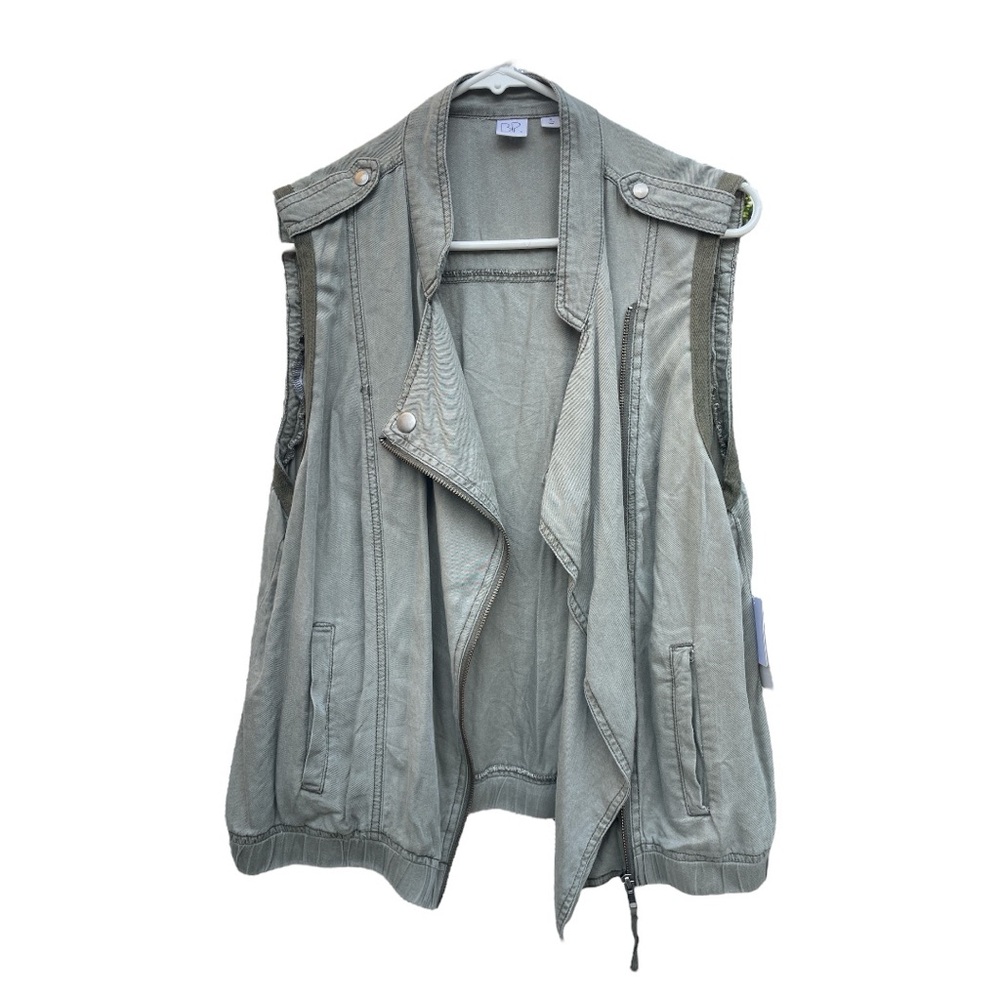 NWT Vintage Nordstrom BP Green Cargo Soft Vest